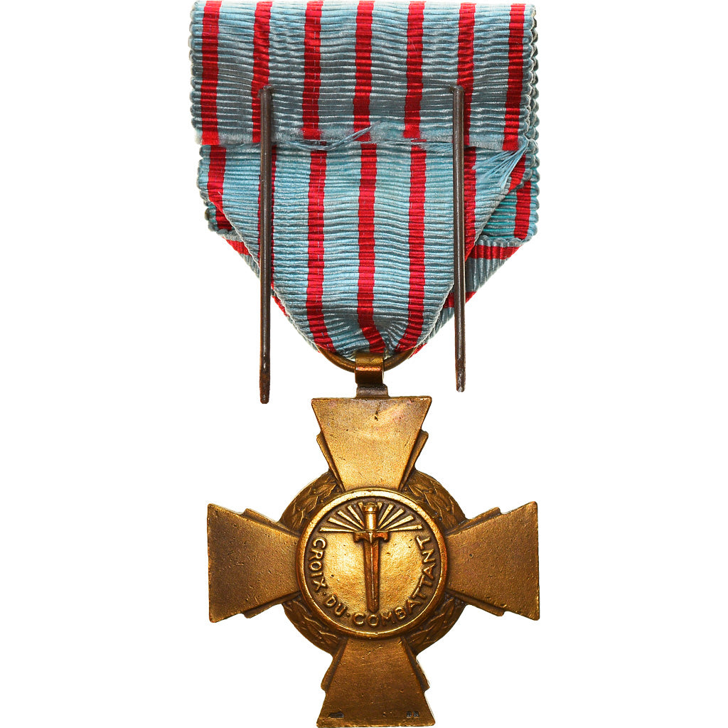 France, Croix du Combattant de 1914-1918, Medal, Excellent Quality, Bronze, 36
