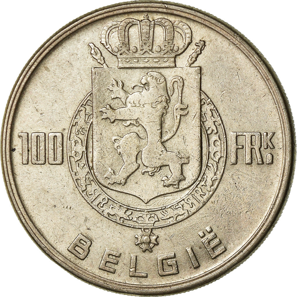 Coin, Belgium, 100 Francs, 100 Frank, 1951, EF(40-45), Silver, KM:139.1