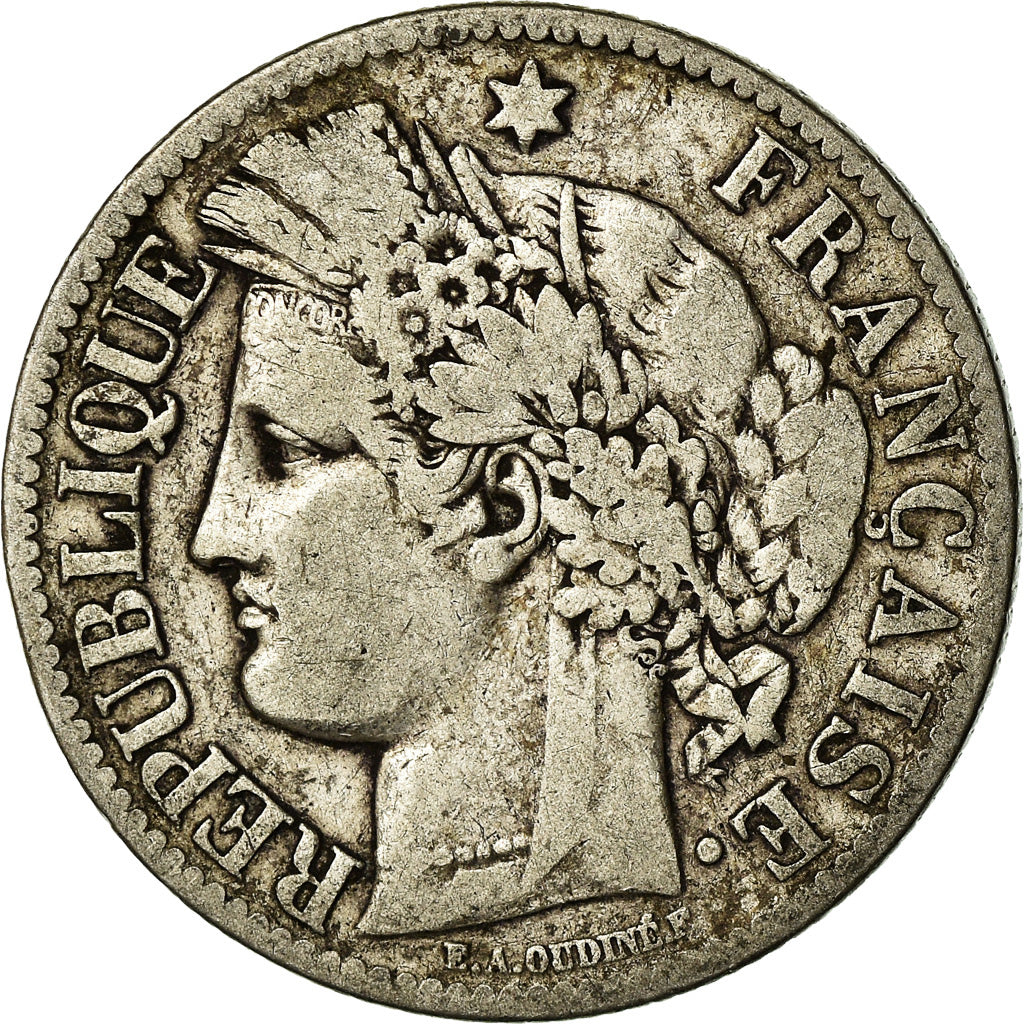 Coin, France, Cérès, 2 Francs, 1888, Paris, VF(20-25), Silver, KM:817.1