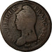 Moneda, Francia, Dupré, Decime, AN 5, Paris, BC+, Bronce, KM:644.1, Gadoury:187