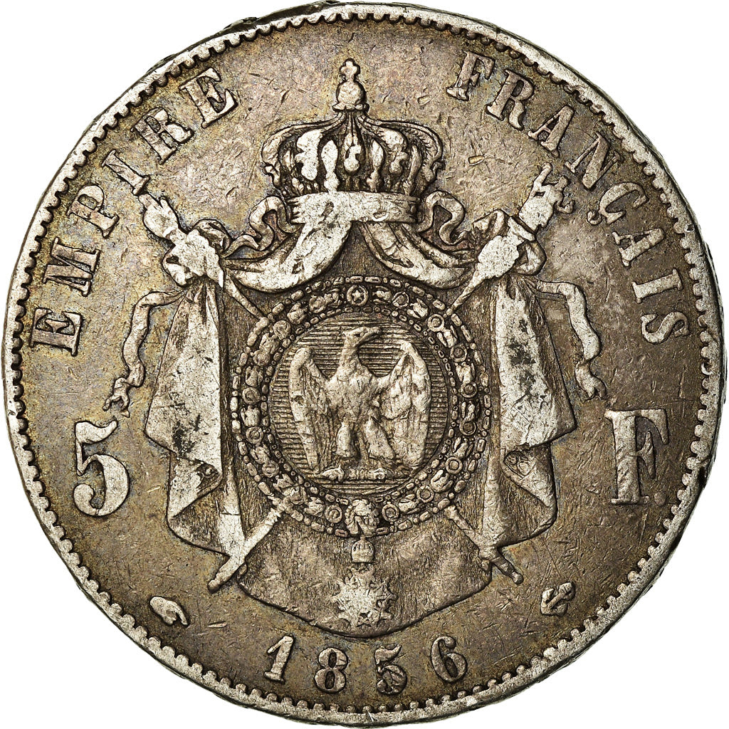 Monnaie, France, Napoleon III, Napoléon III, 5 Francs, 1856, Paris, TB, Argent