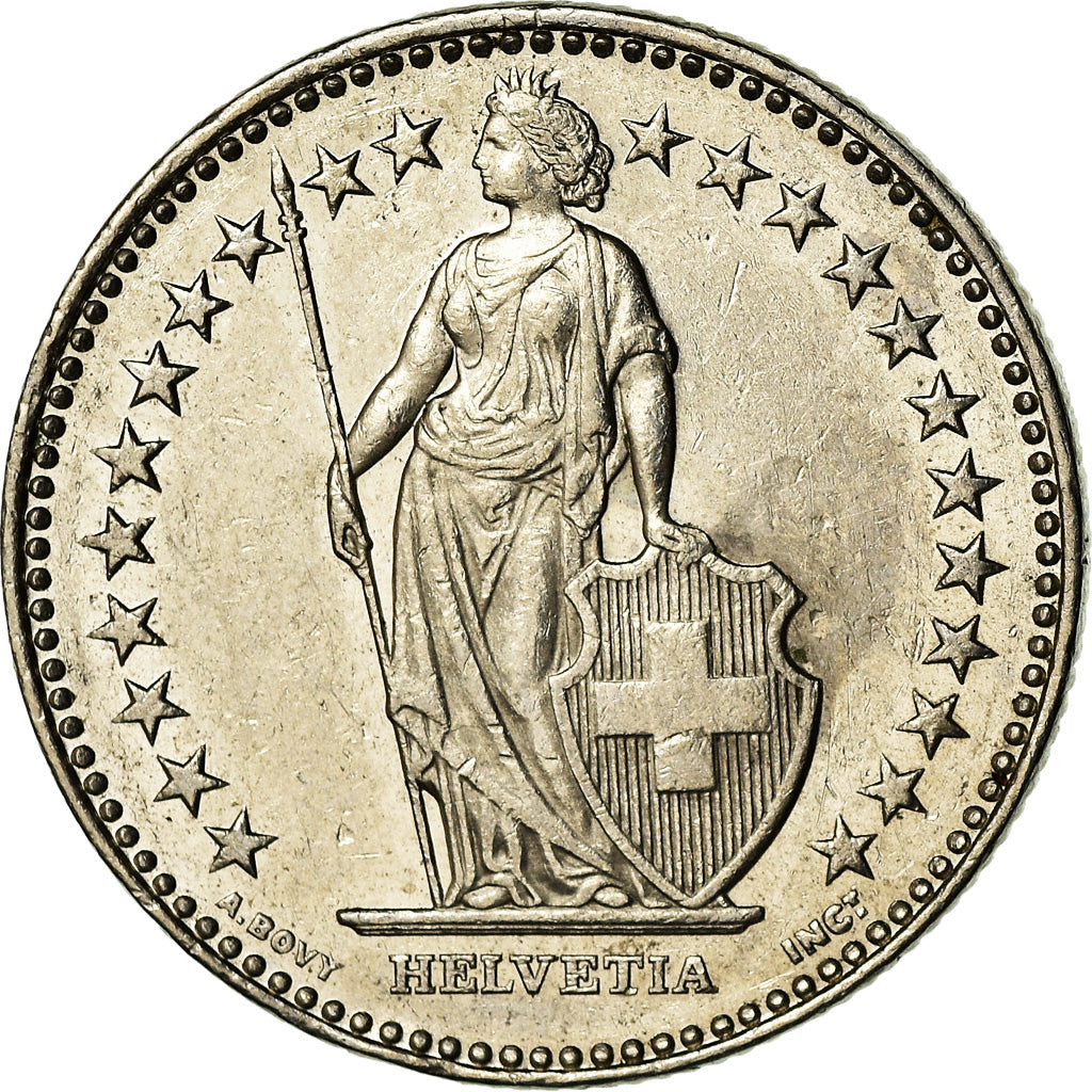 Coin, Switzerland, 2 Francs, 2008, Bern, AU(55-58), Copper-nickel, KM:21a.3