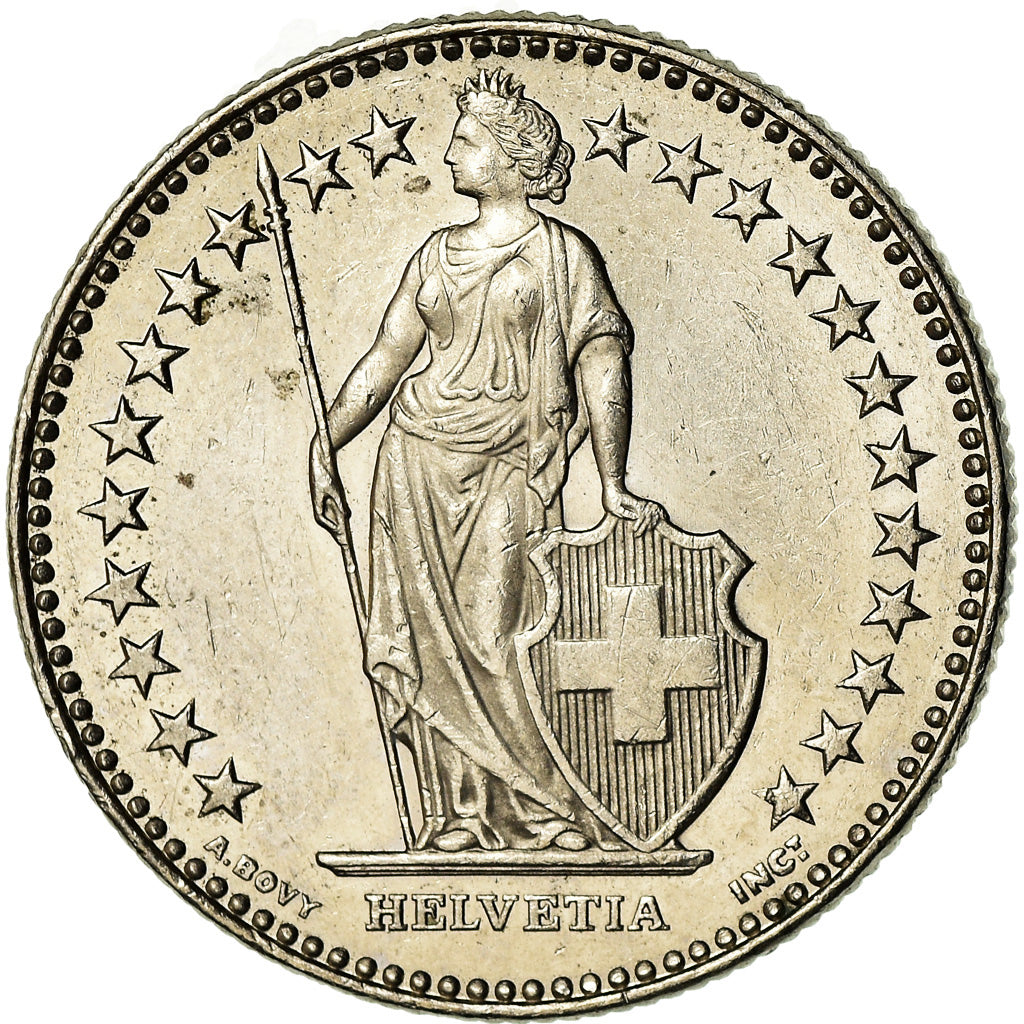 Coin, Switzerland, 2 Francs, 2013, Bern, AU(55-58), Copper-nickel, KM:21a.3
