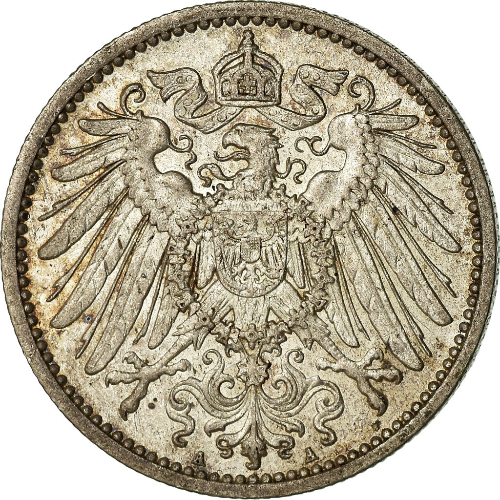Moneta, NIEMCY - IMPERIUM, Wilhelm II, Mark, 1911, Berlin, AU(55-58), Srebro