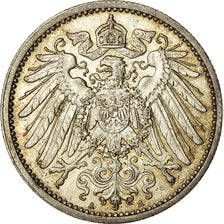 Coin, GERMANY - EMPIRE, Wilhelm II, Mark, 1911, Berlin, AU(55-58), Silver, KM:14