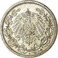 Moneta, GERMANIA - IMPERO, 1/2 Mark, 1912, Berlin, SPL, Argento, KM:17
