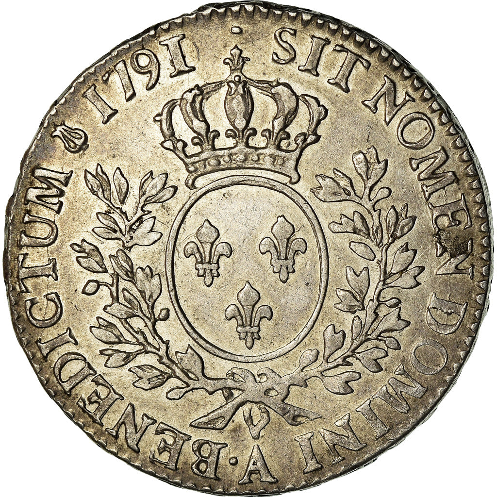 Moneta, Francia, Louis XVI, 1/2 Écu, 1/2 ECU, 44 Sols, 1791, Paris, BB+