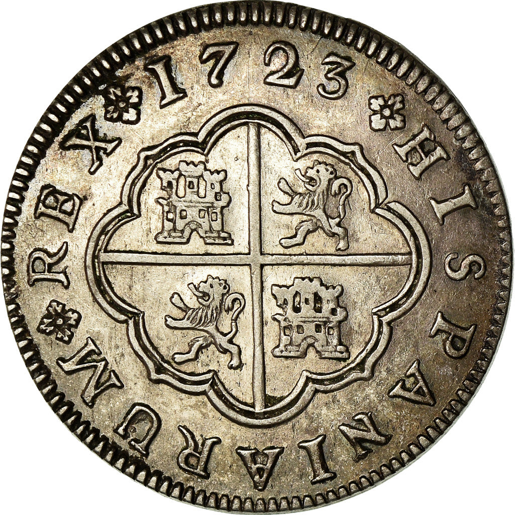 Münze, Spanien, Philip V, 2 Reales, 1723, Segovia, VZ, Silber, KM:297