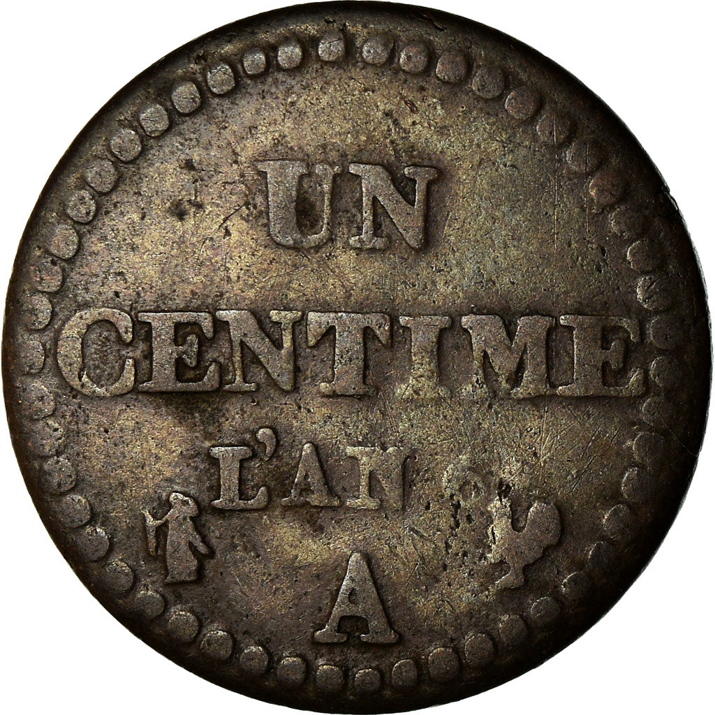 Coin, France, Dupré, Centime, AN 6, Paris, VF(30-35), Bronze, KM:646