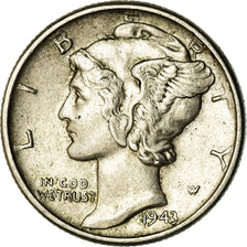 Coin, United States, Mercury Dime, Dime, 1943, U.S. Mint, Philadelphia