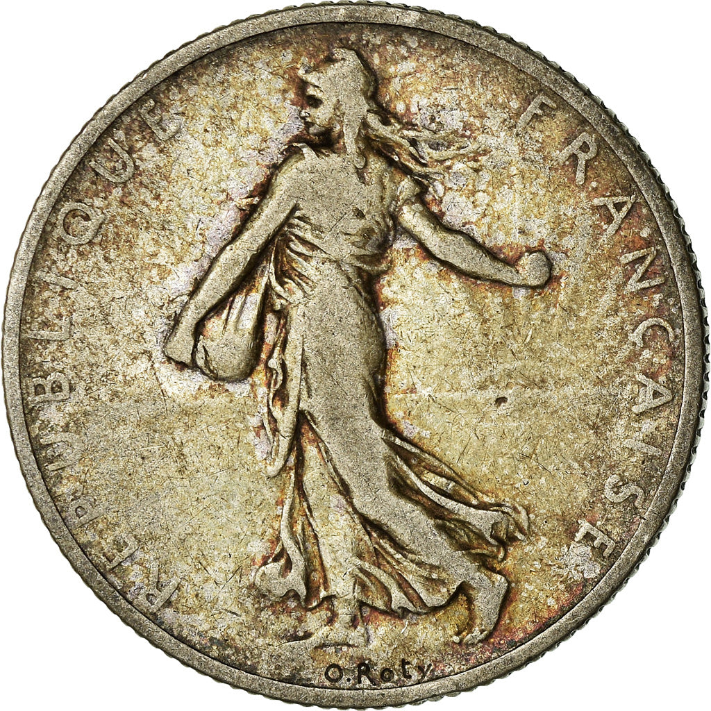 Coin, France, Semeuse, 2 Francs, 1908, Paris, VF(20-25), Silver, KM:845.1
