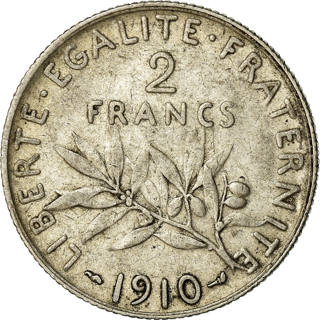 Münze, Frankreich, Semeuse, 2 Francs, 1910, Paris, S, Silber, KM:845.1