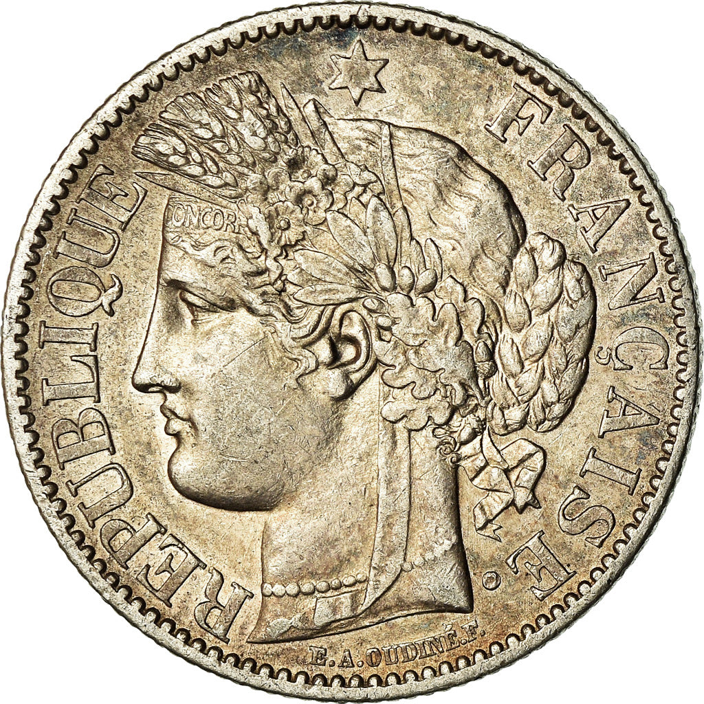 Moneta, Francja, Cérès, 2 Francs, 1895, Paris, AU(50-53), Srebro, KM:817.1