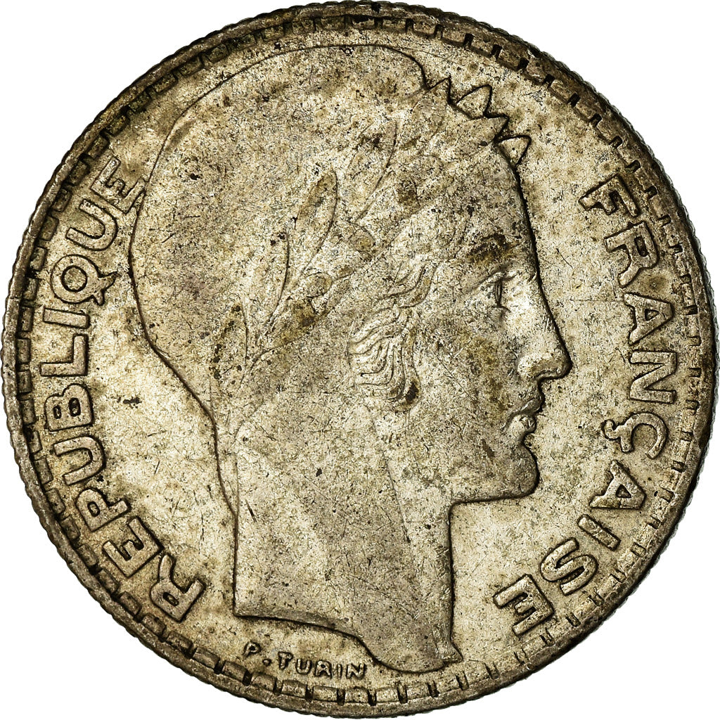 Coin, France, Turin, 10 Francs, 1937, Paris, EF(40-45), Silver, KM:878