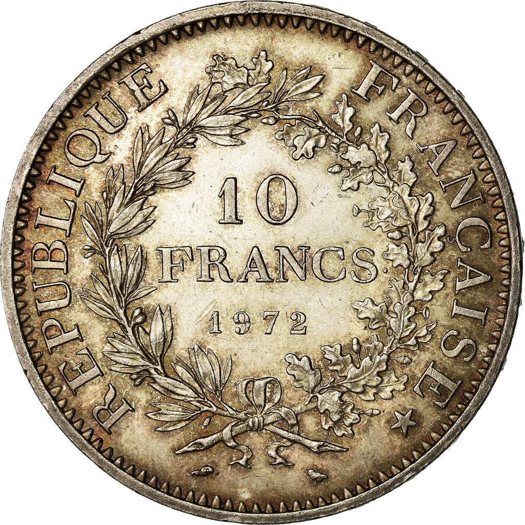 Coin, France, Hercule, 10 Francs, 1972, Paris, AU(55-58), Silver, KM:932