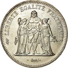 Coin, France, Hercule, 50 Francs, 1974, Hybrid issue, AU(55-58), Silver