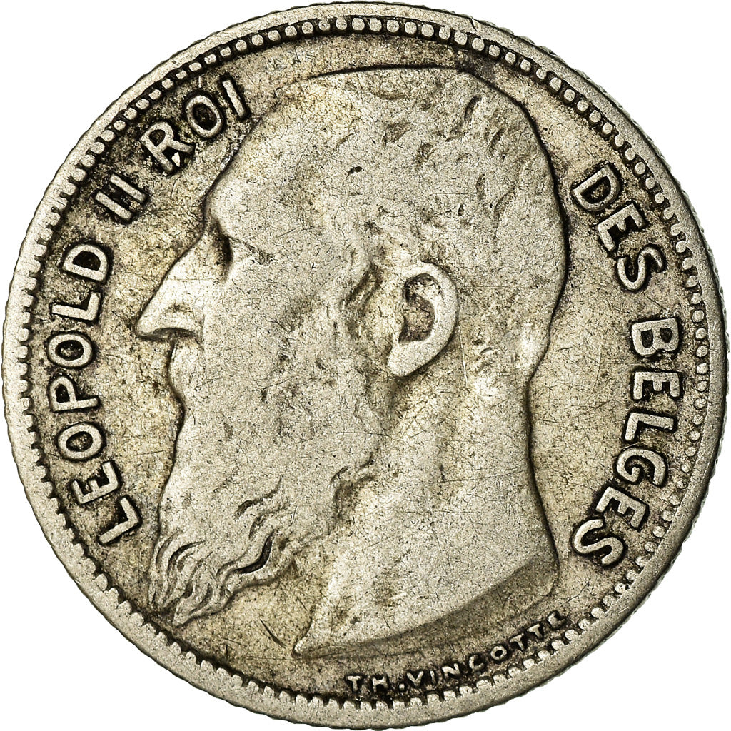 Coin, Belgium, Franc, 1904, VF(20-25), Silver, KM:56.1