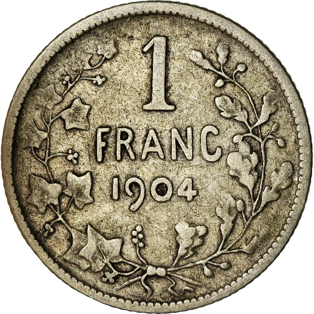Coin, Belgium, Franc, 1904, VF(20-25), Silver, KM:56.1