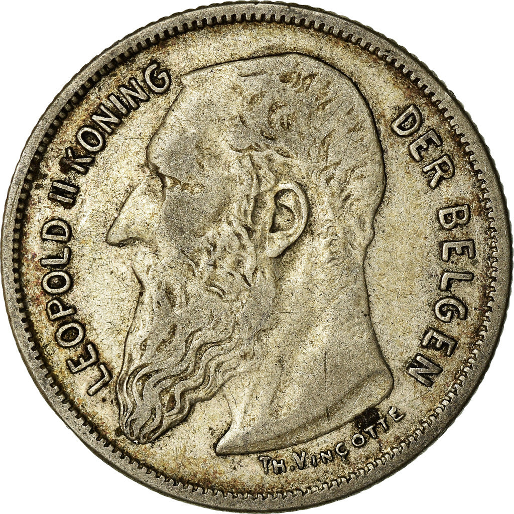 Coin, Belgium, 2 Francs, 2 Frank, 1909, VF(30-35), Silver, KM:59