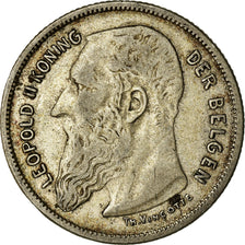 Coin, Belgium, 2 Francs, 2 Frank, 1909, VF(30-35), Silver, KM:59