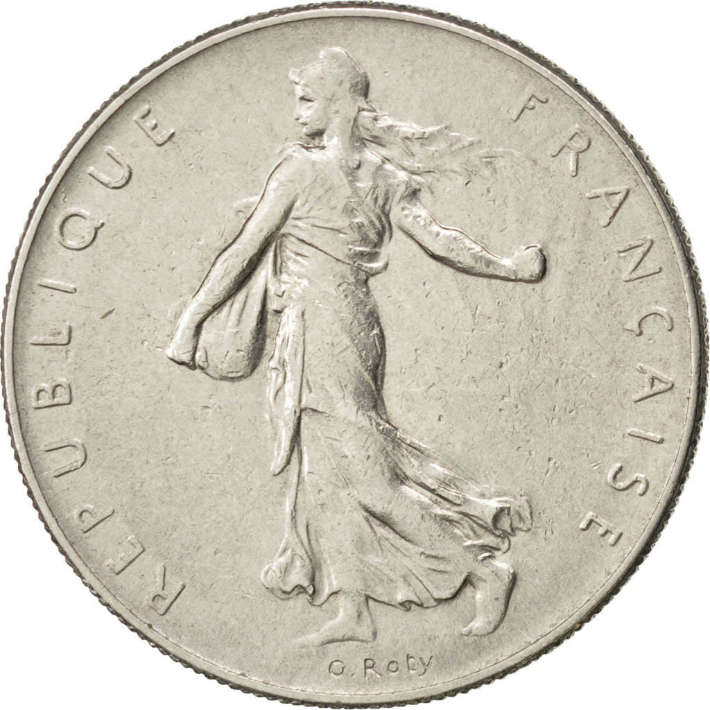 FRANCE, Semeuse, Franc, 1962, Paris, KM #925.1, AU(50-53), Nickel, 24, Gadoury..