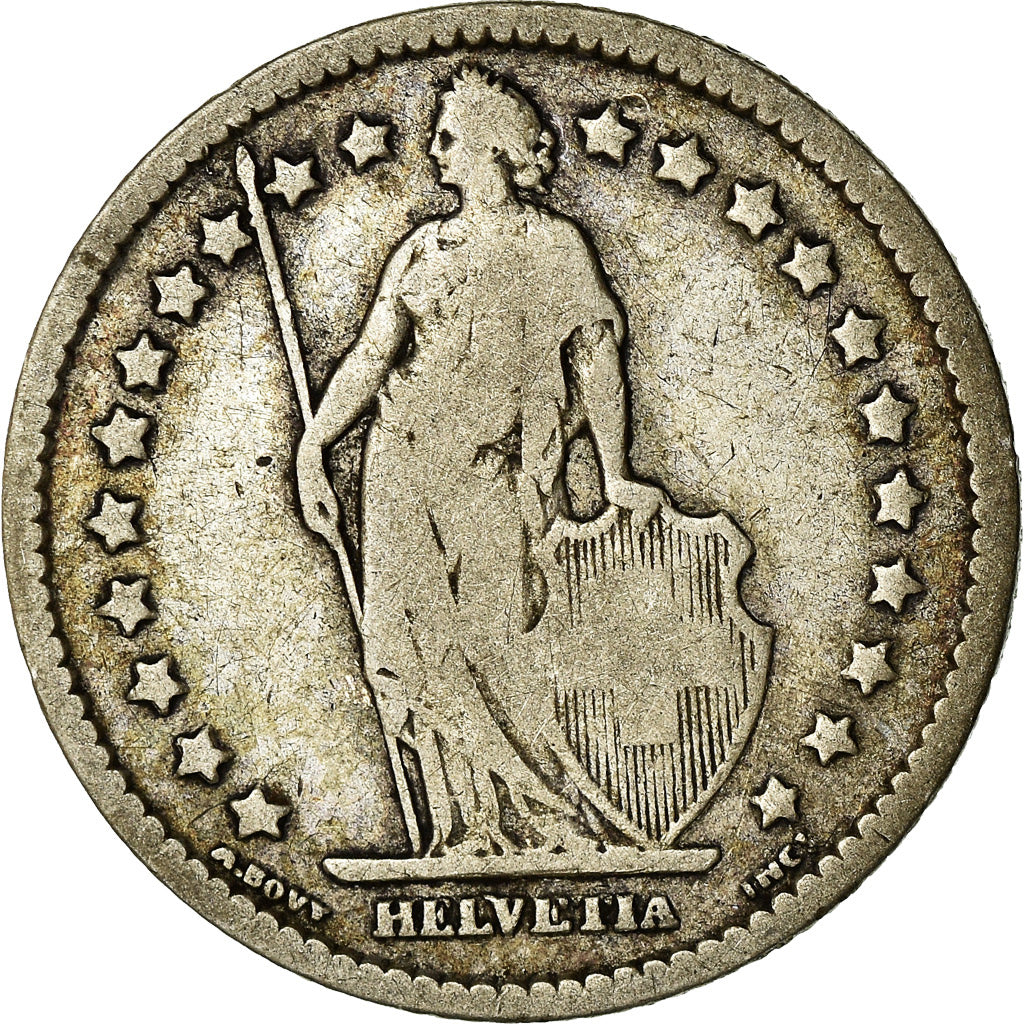Coin, Switzerland, Franc, 1898, Bern, VF(20-25), Silver, KM:24