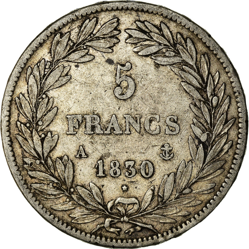 Monnaie, France, Louis-Philippe, 5 Francs, 1830, Paris, TB, Argent