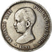 Coin, Spain, Alfonso XIII, 5 Pesetas, 1891, Madrid, VF(30-35), Silver, KM:689