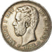 Coin, Spain, Amadeao I, 5 Pesetas, 1871, Madrid, AU(50-53), Silver, KM:666