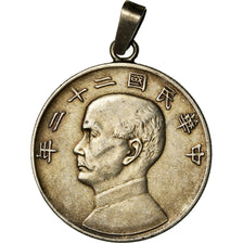 Moneda, CHINA, REPÚBLICA DE, Dollar, Yuan, 1933, MBC+, Plata, KM:345