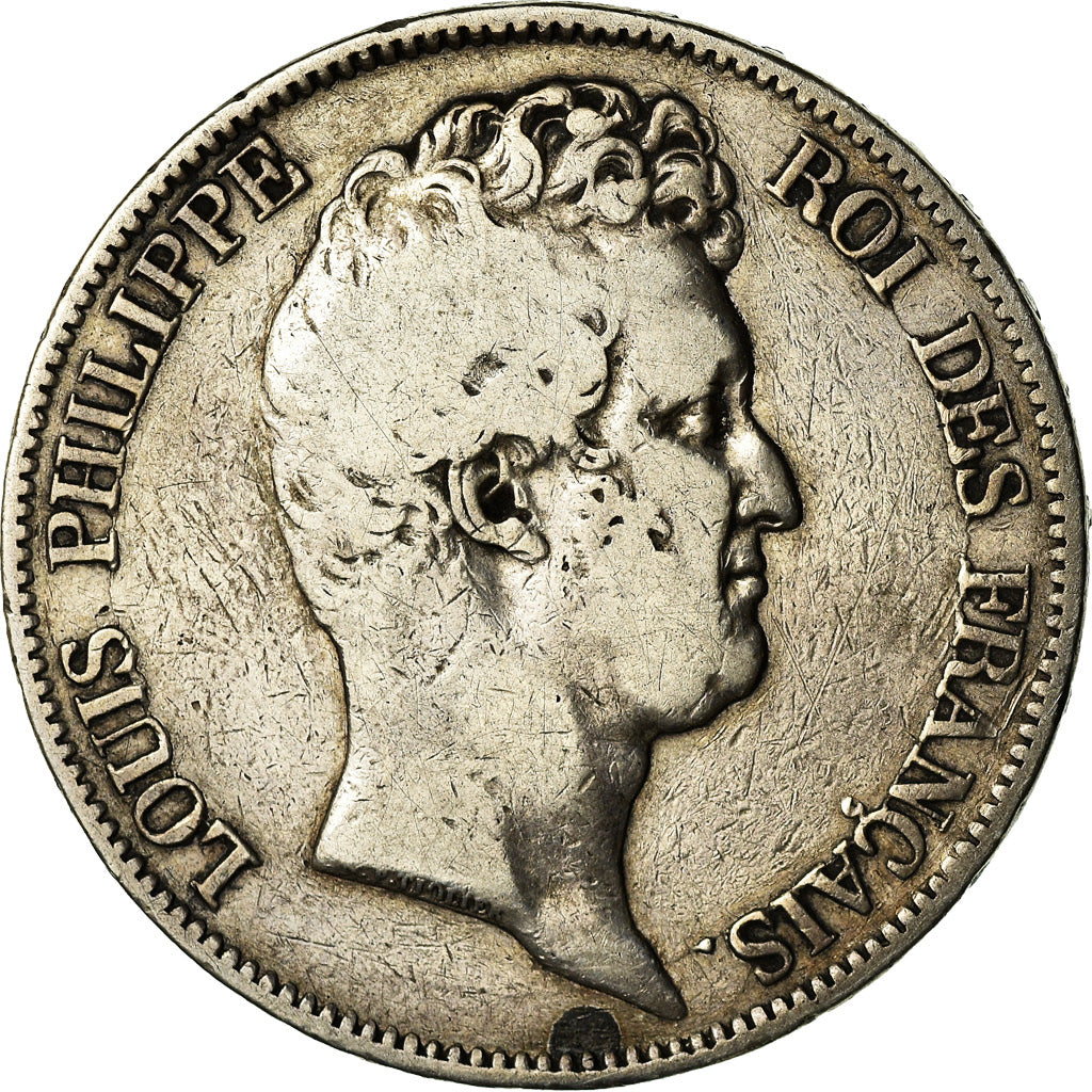 Coin, France, Louis-Philippe, 5 Francs, 1830, Paris, Sans le I, VF(20-25)