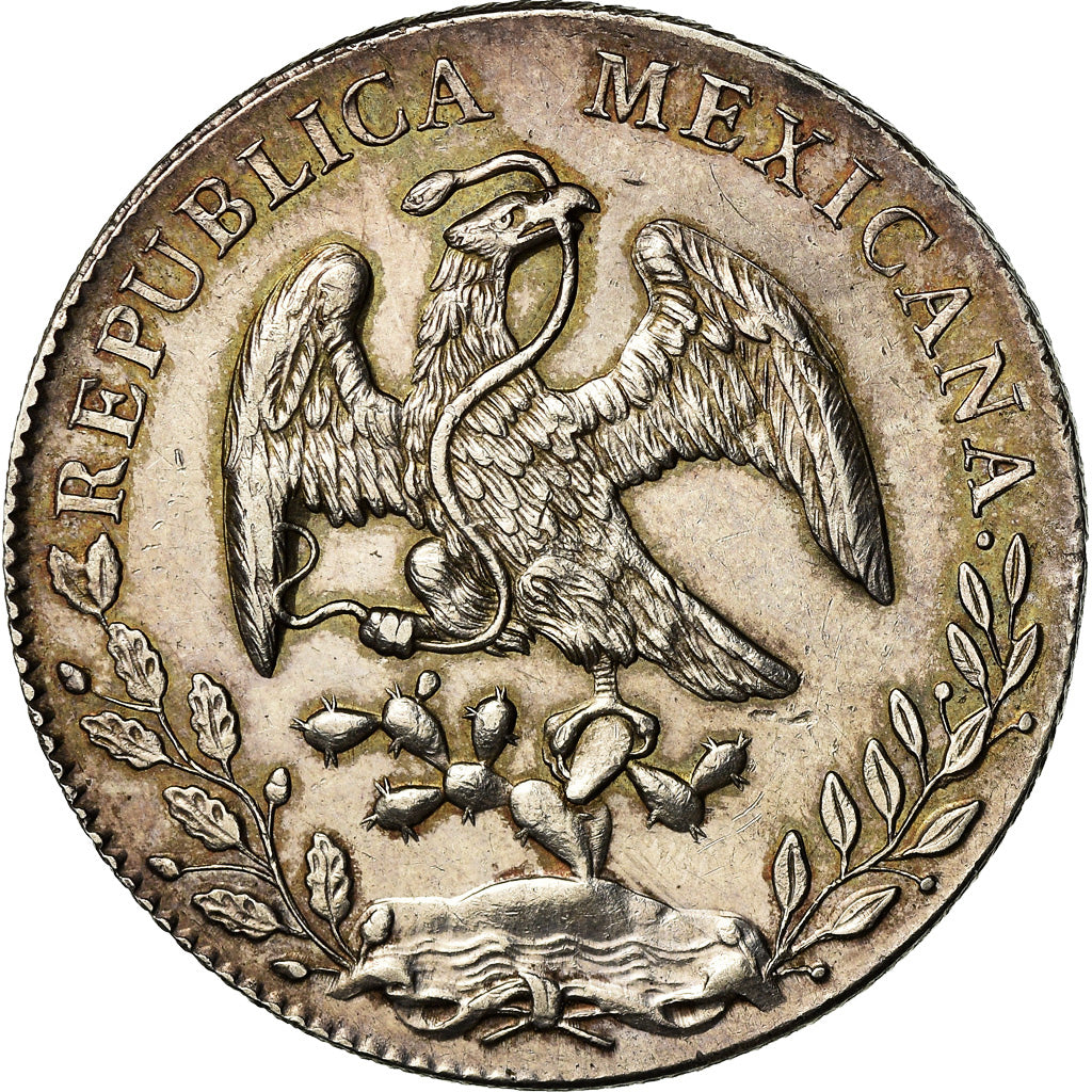 Coin, Mexico, 8 Reales, 1893, Mexico City, AU(55-58), Silver, KM:377.10