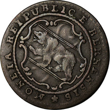 Coin, SWISS CANTONS, BERN, 1/2 Batzen, 1796, Bern, AU(50-53), Billon, KM:91