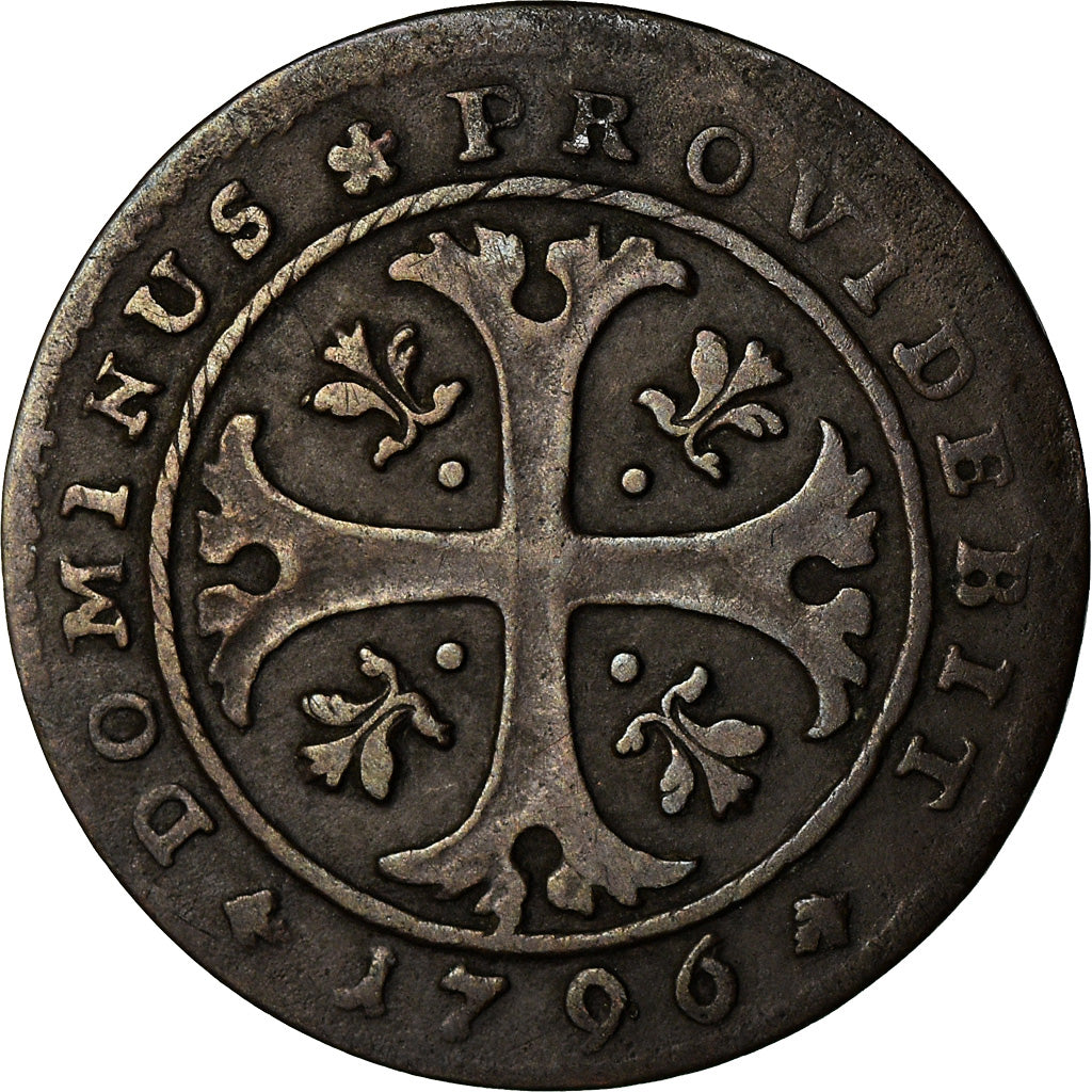 Coin, SWISS CANTONS, BERN, 1/2 Batzen, 1796, Bern, AU(50-53), Billon, KM:91