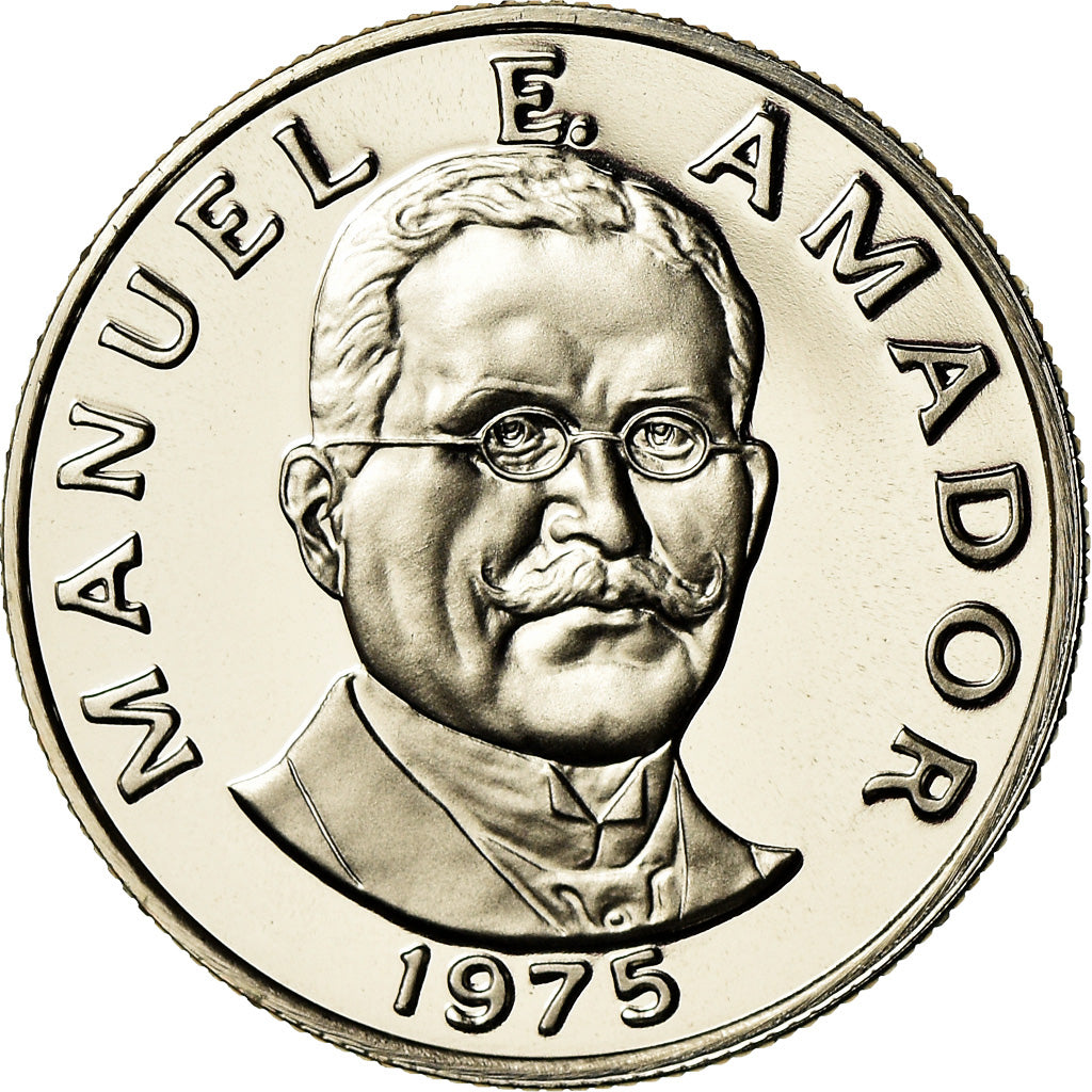 Coin, Panama, 10 Centesimos, 1975, Franklin Mint, MS(65-70), Copper-Nickel Clad