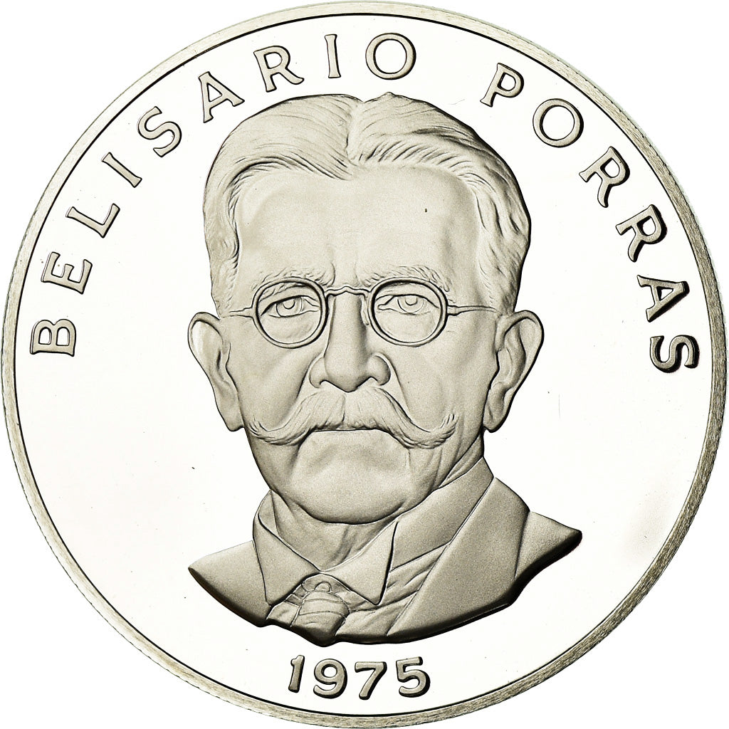 Monnaie, Panama, 5 Balboas, 1975, U.S. Mint, FDC, Argent, KM:40.1a