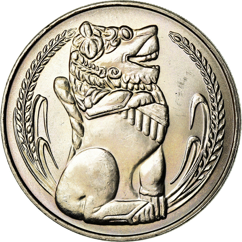 Coin, Singapore, Dollar, 1982, Singapore Mint, MS(63), Copper-nickel, KM:6