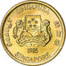 Coin, Singapore, 5 Cents, 1985, British Royal Mint, MS(63), Aluminum-Bronze