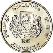 Moneta, Singapore, 20 Cents, 1985, Singapore Mint, SPL, Rame-nichel, KM:4