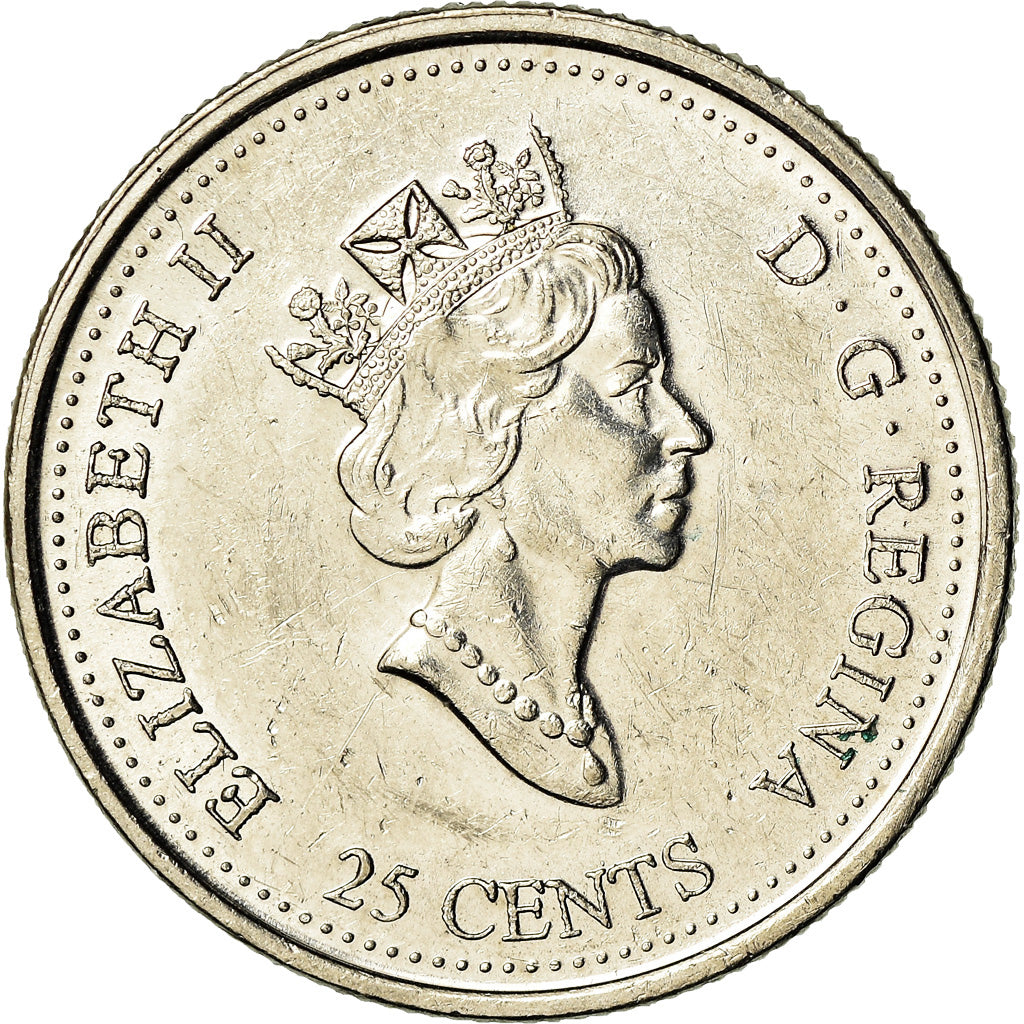 Coin, Canada, Elizabeth II, 25 Cents, 1999, Royal Canadian Mint, Ottawa