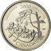 Coin, Canada, Elizabeth II, 25 Cents, 2000, Royal Canadian Mint, Ottawa