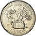 Coin, Canada, Elizabeth II, celebration, 25 Cents, 2000, Royal Canadian Mint