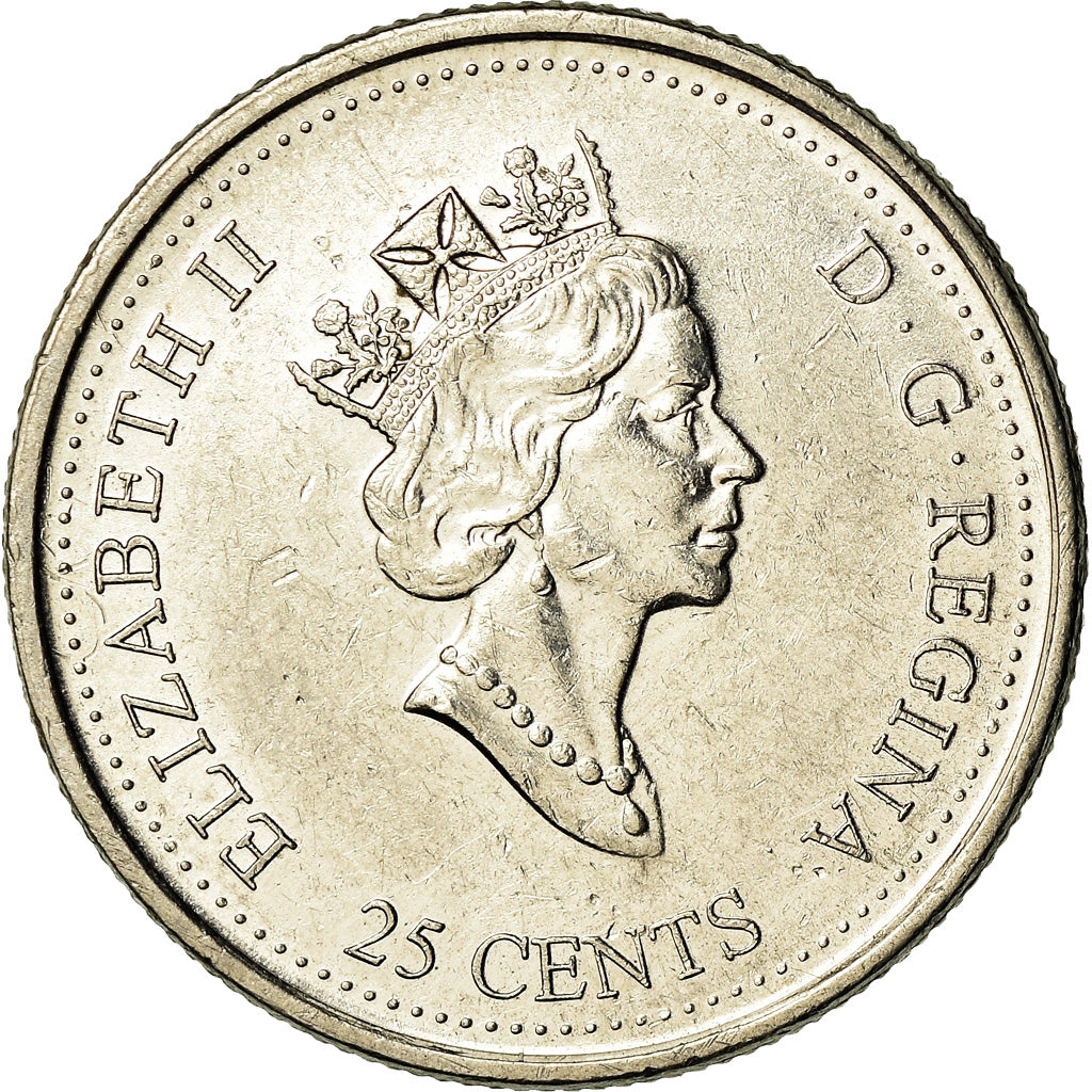 Coin, Canada, Elizabeth II, 25 Cents, 2000, Royal Canadian Mint, Ottawa