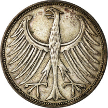 Coin, GERMANY - FEDERAL REPUBLIC, 5 Mark, 1951, Munich, EF(40-45), Silver