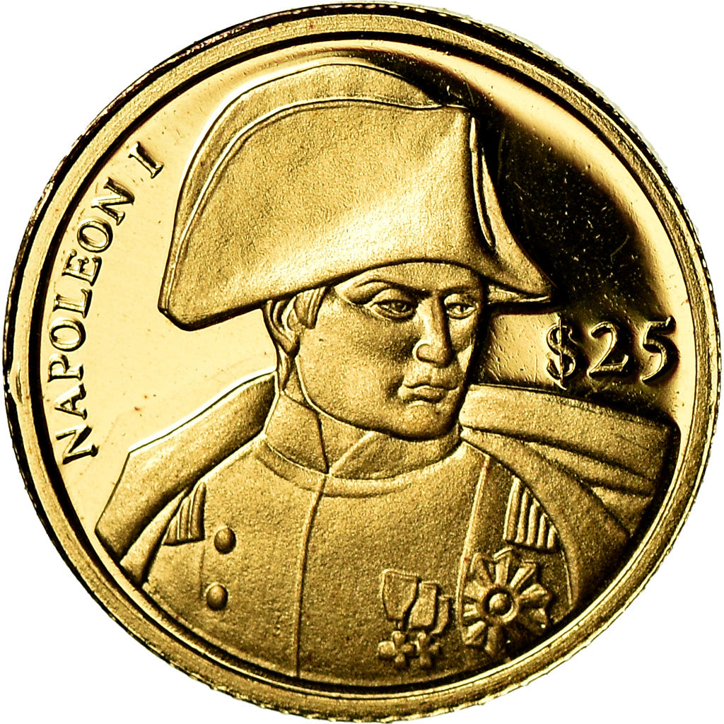 Coin, Liberia, 25 Dollars, 2000, MS(65-70), Gold