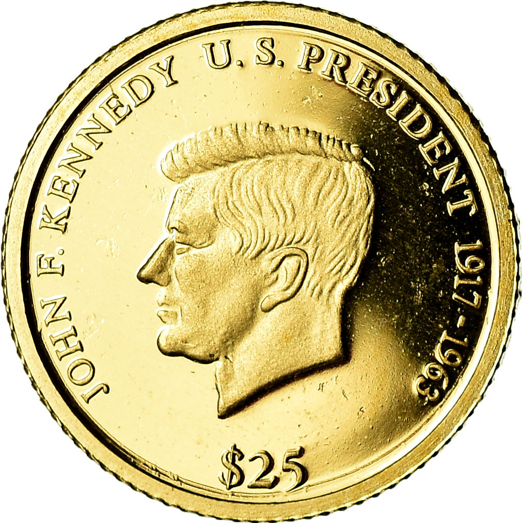 Coin, Liberia, 25 Dollars, 2003, MS(65-70), Gold