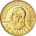 France, Medal, Charles De Gaulle, 1980, MS(64), Gold