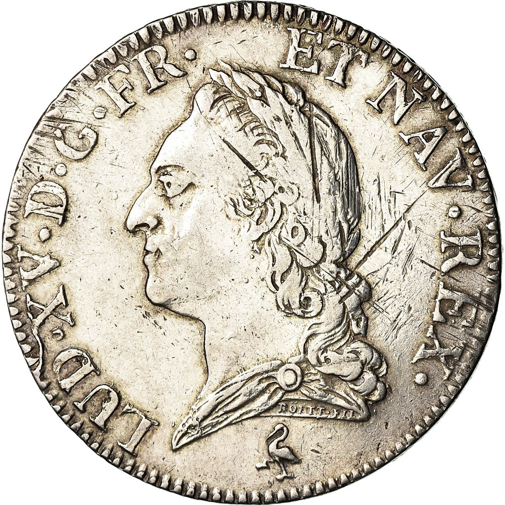 Coin, France, Louis XV, Écu à la vieille tête, Ecu, 1772, Paris, 1772/0