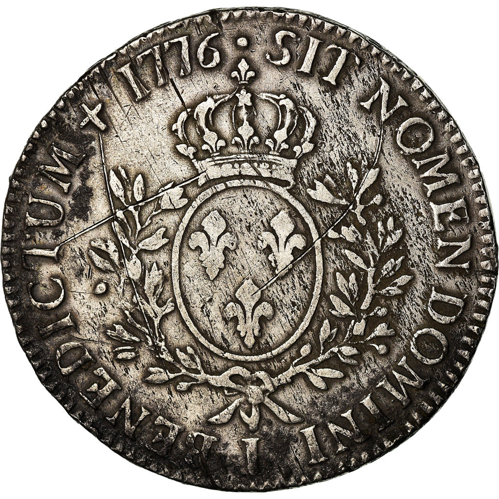 Coin, France, Louis XVI, Écu aux branches d'olivier, Ecu, 1776, Limoges