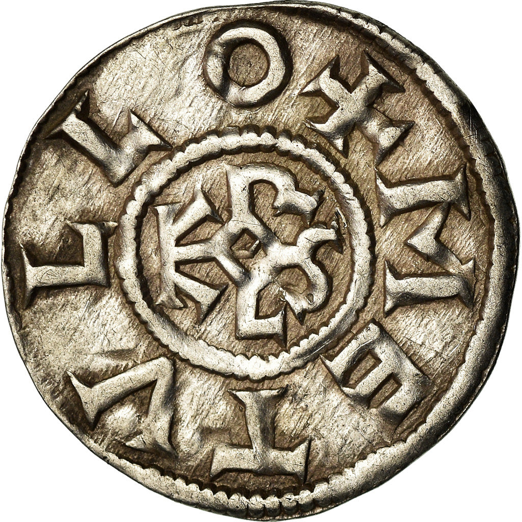 Coin, France, Charles II, Denier, Melle, AU(55-58), Silver, Prou:692-697
